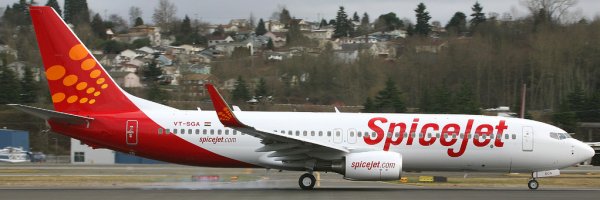 Spicejet aircraft landing