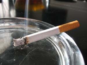 cigarette burning