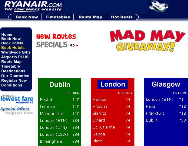 Ryanair mad may giveaway