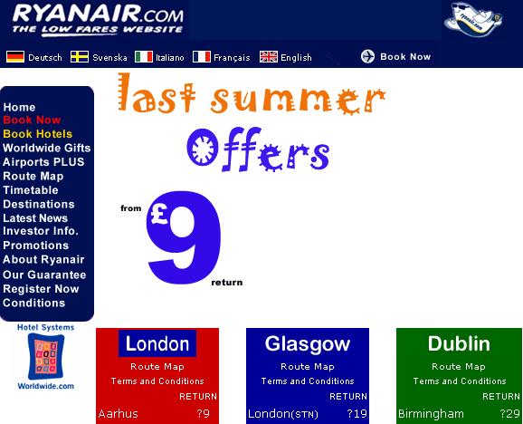 Ryanair makes their site multilingual