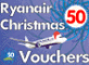 Ryanair gift voucher advert