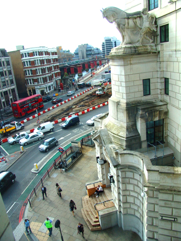 view of Unilever house from the Crowne Plaza, London